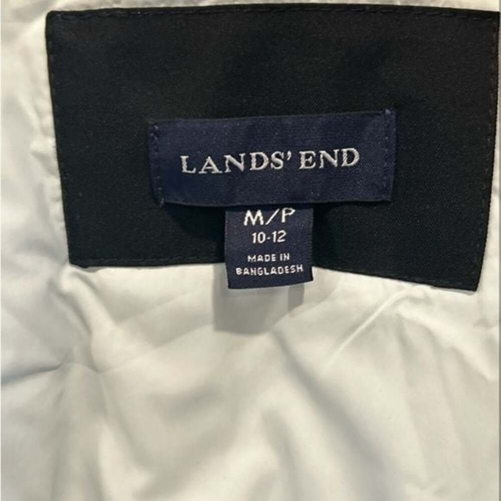 Lands' End Women’s Performance Puffer Jacket Black Size MP 10-12 - Picture 8 of 10